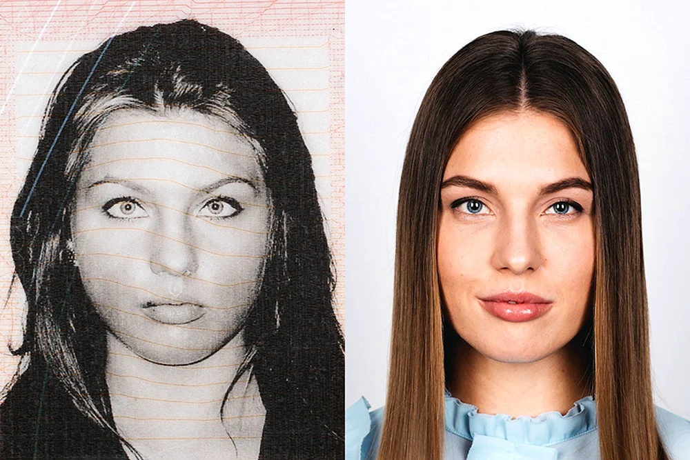 Kontrastgesichtsbild