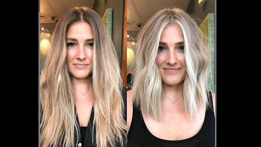 Konturieren Balayage blond