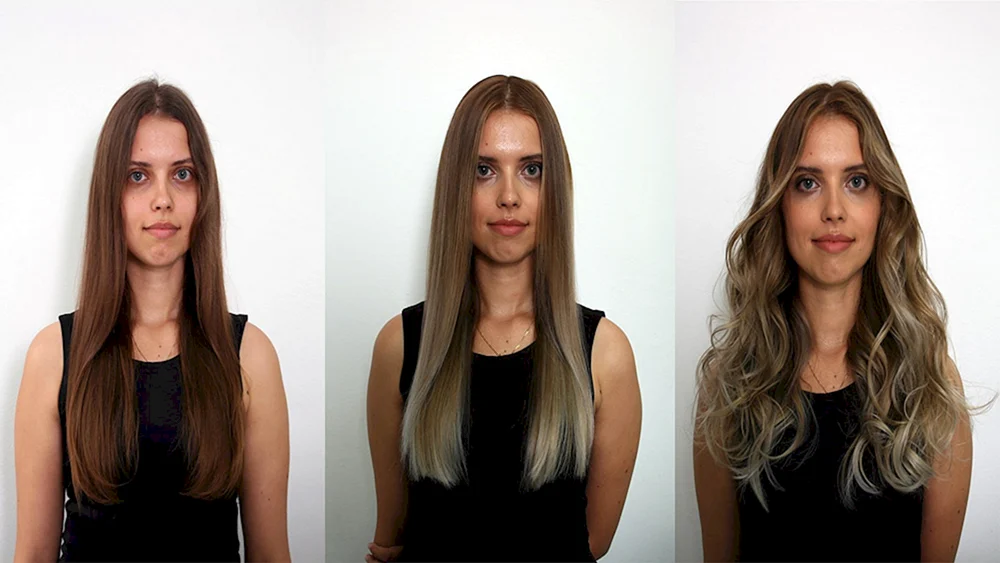 Contouring Färbung. Haare