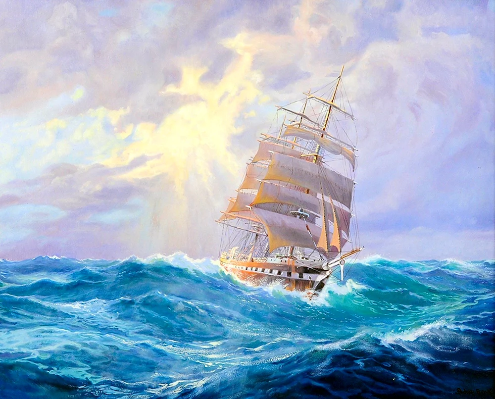 Schiff auf See