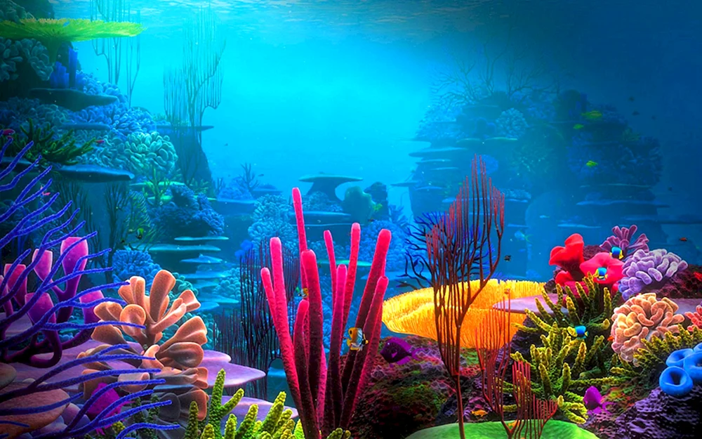 Aquarienhintergrund Aufkleber