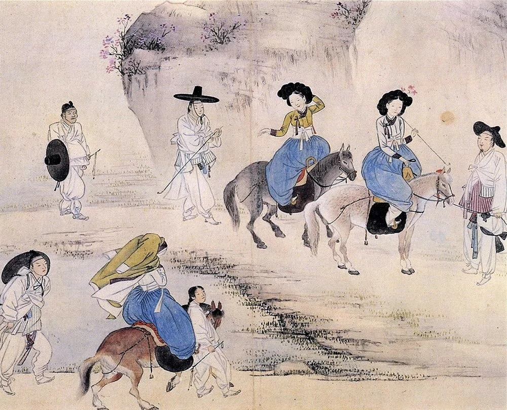 Koreanische Joseon-Dynastie MalereiKoreanische Joseon-Dynastie MalereiKoreanische Joseon-Dynastie MalereiKoreanischer Künstler Choi Seong-sik HerbstlandschaftenKoreanische Joseon LandschaftenKoreanische Joseon Malerei- Künstler Kim Chang- Gil