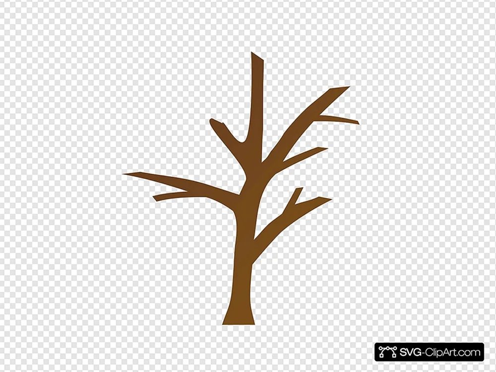 Brauner Baum ohne Blätter