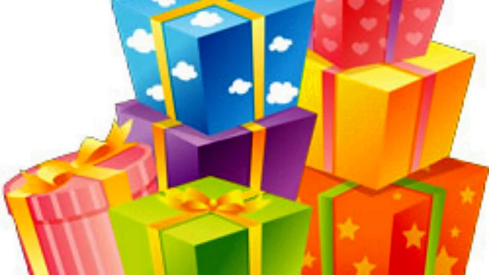 Geschenk in der Hand