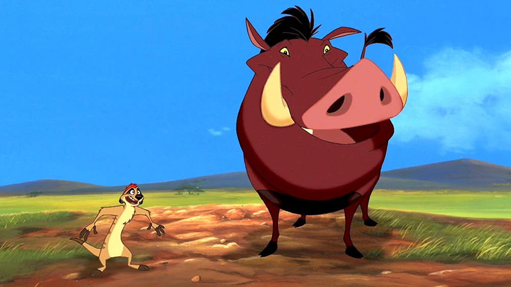 Akuna Matata Timon und Pumbaa Zeichentrickfilm Timon und Pumbaa Timon und Pumbaa Timon Der König der Löwen Zeichentrickfilm 1994