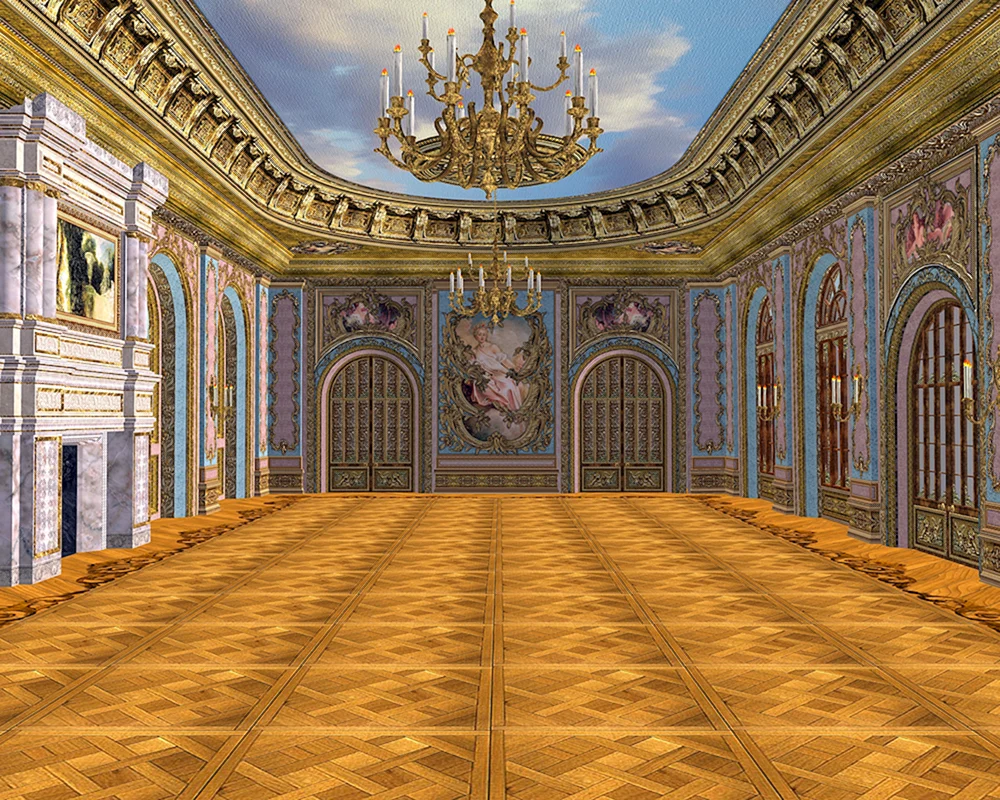 Königlicher Palast Thronsaal Zeichnung