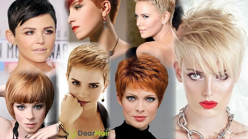 Kurze modellierende Haarschnitte für Frauen