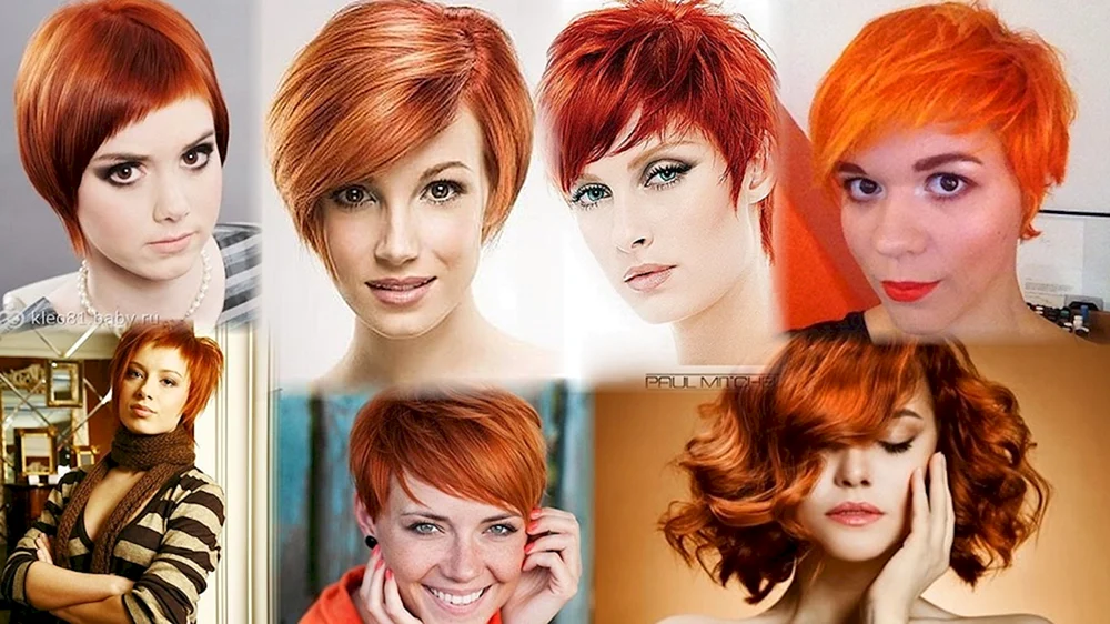 Kurzhaarschnitte für rote Haare