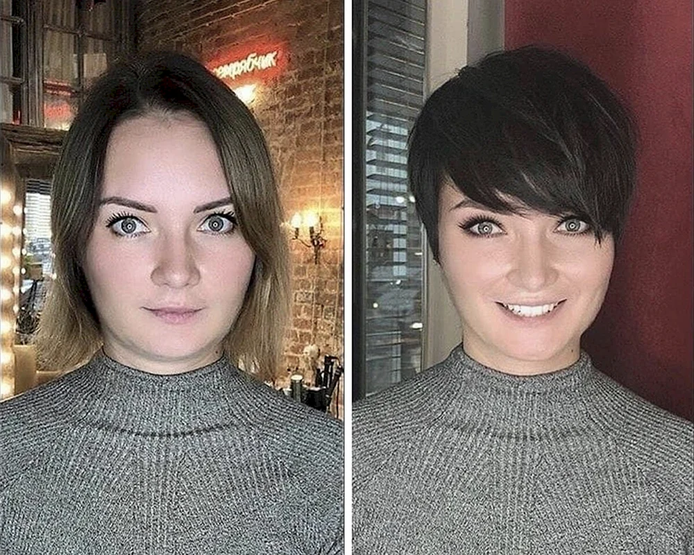 Kurzer Mann mit langen Haaren