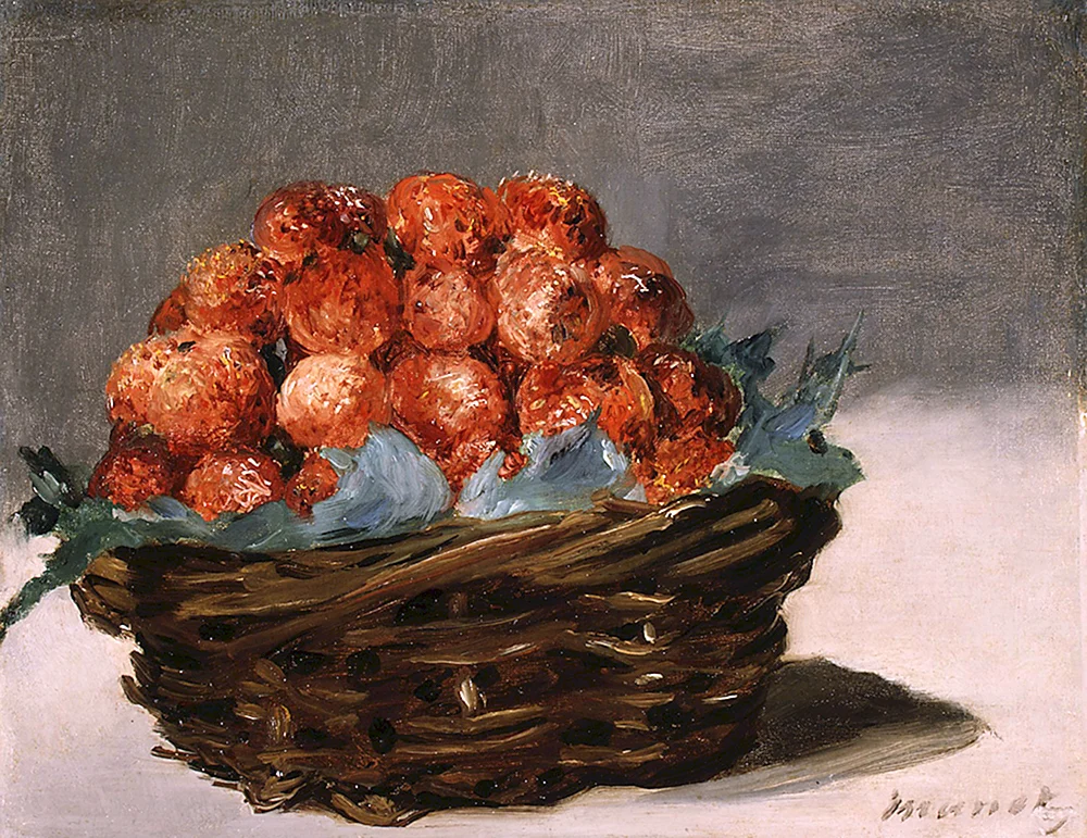 Erdbeerkorb mit Edouard Manet