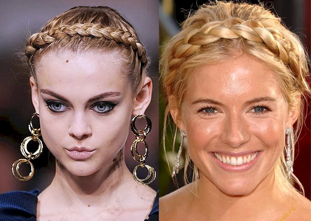 Flecht um Sienna Millers Kopf