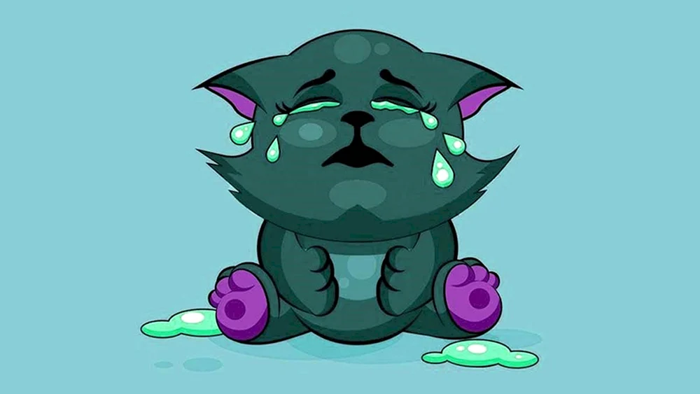 Katze weint