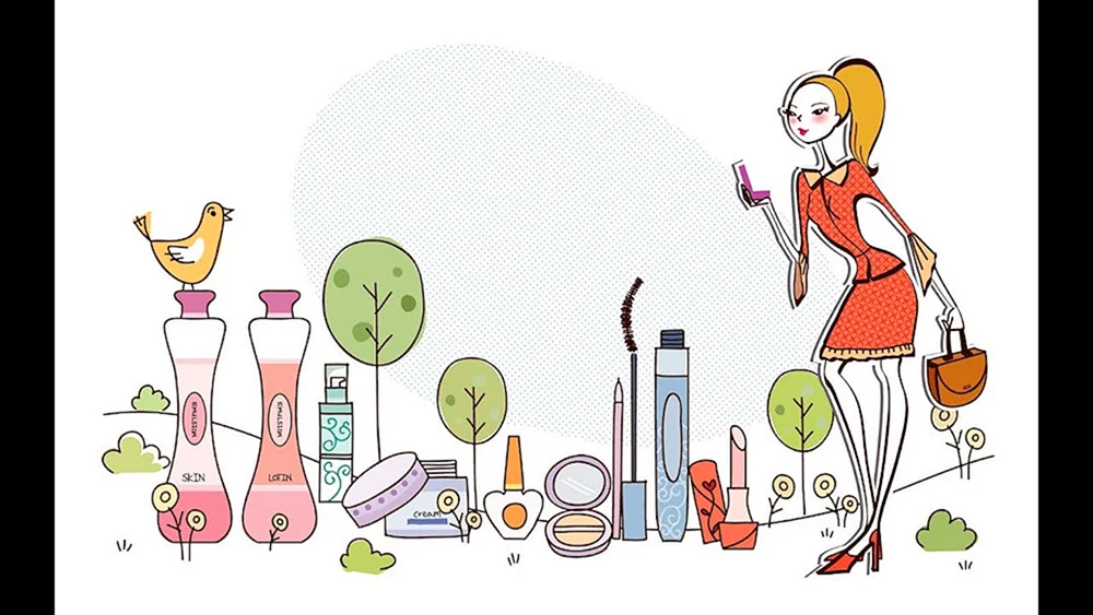 Papierkosmetik Illustration.