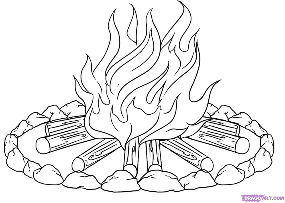 Feuer Malbuch