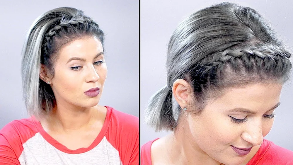 Flechtfrisuren für kurzes Haar