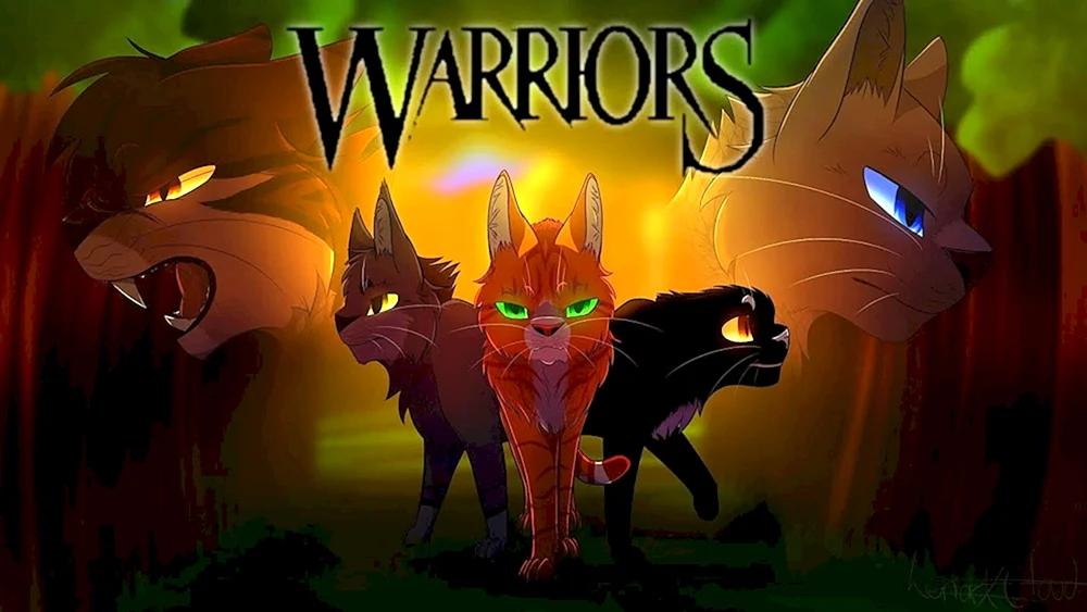 Cats Warriors Black Cat with Blue Eyes