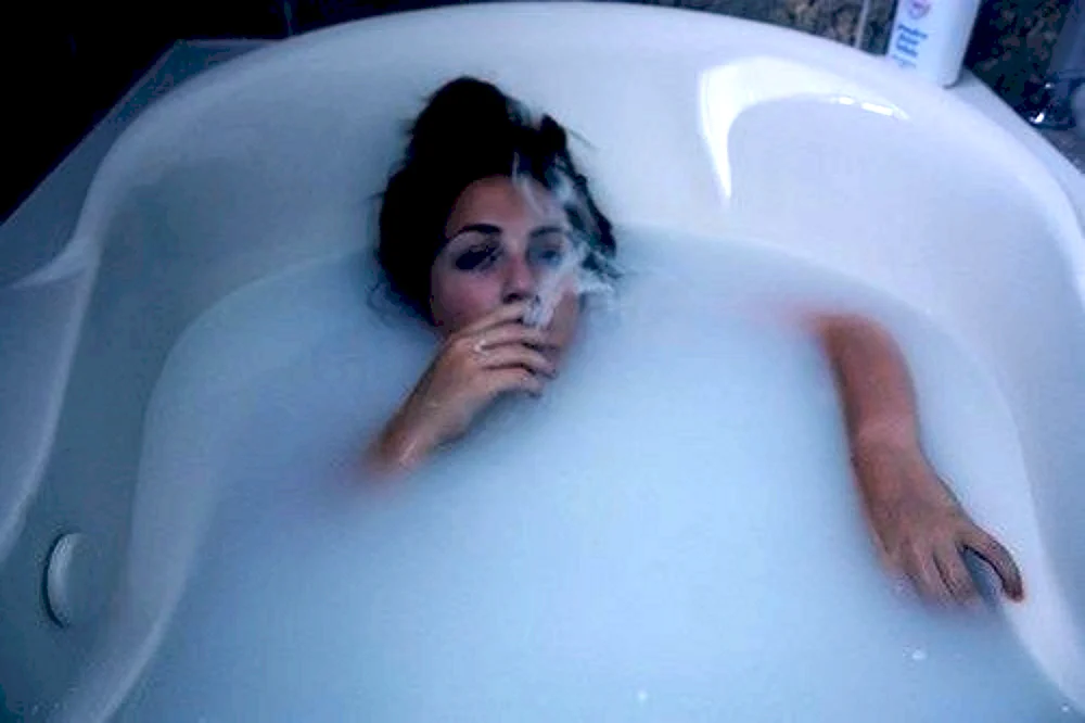 Wanne mit Schaum