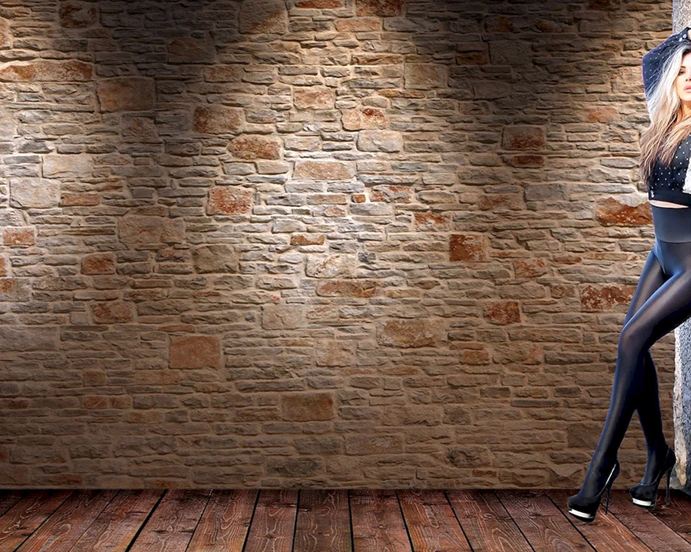 Schwarze Wand und Boden