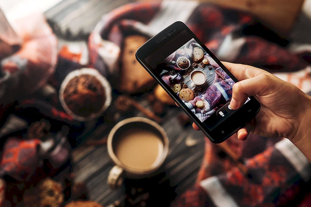 Schön, um Fotos mit dem Handy zu machen