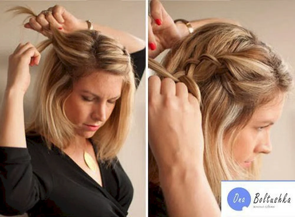 Frisuren mit gestecktem Pony