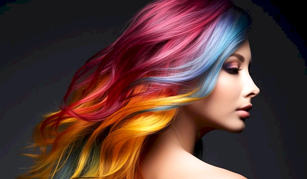 Schönes Färben der Haare