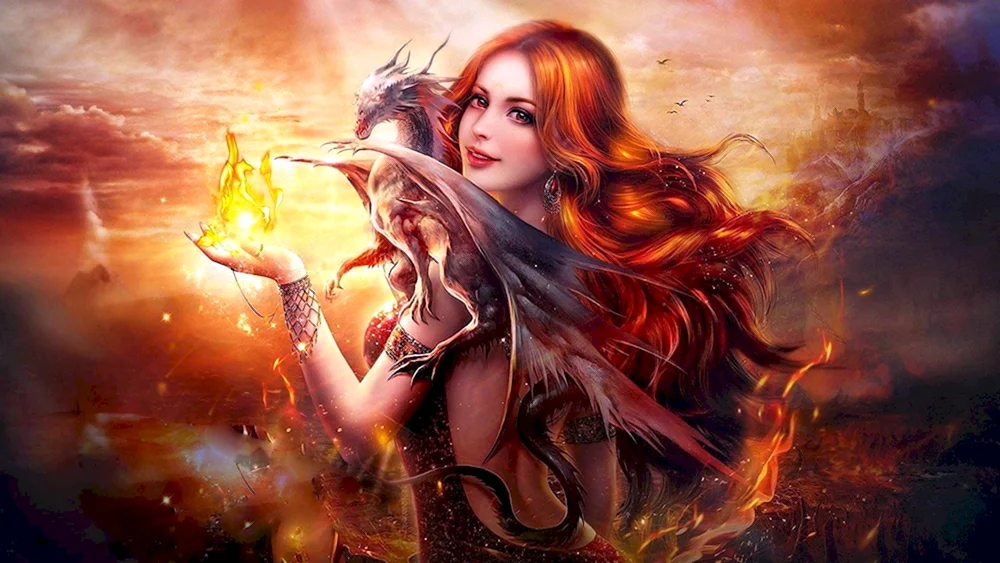 Schöne Fantasy-Mädchen