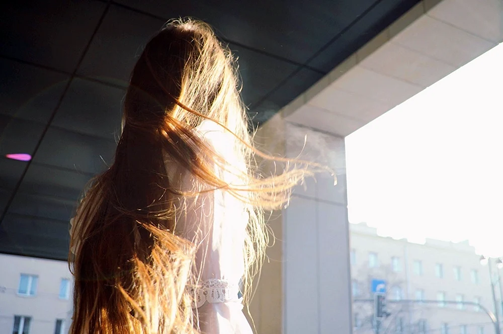 Mädchen mit Weizenhaar