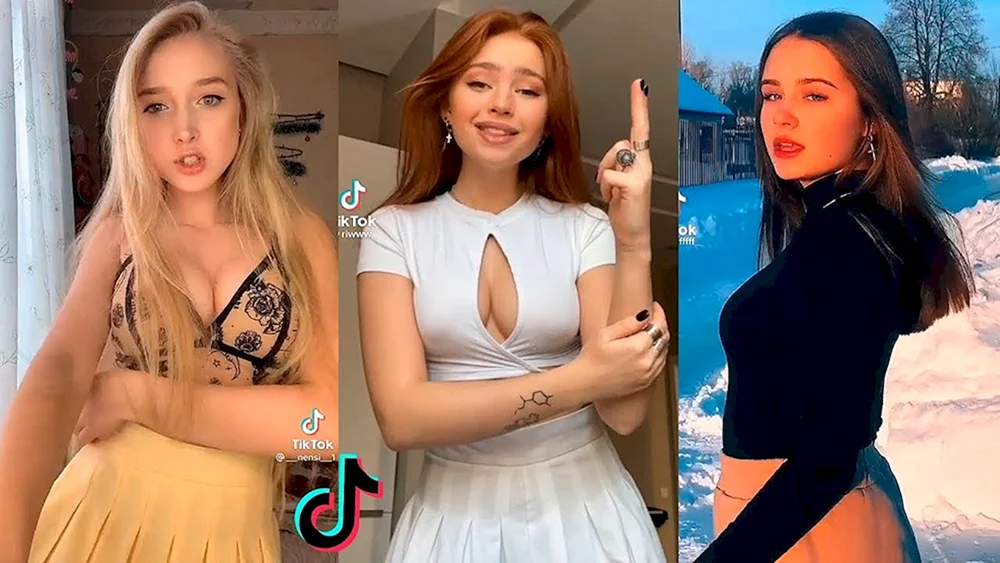 Schöne Mädchen tik tok