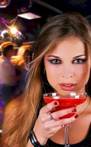 Schöne Mädchen im Club