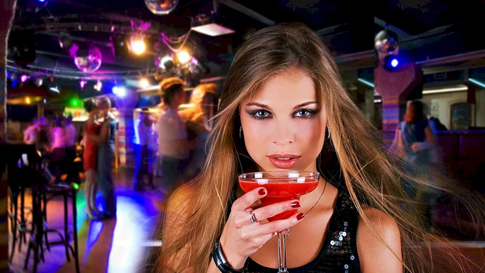 Schöne Mädchen im Club