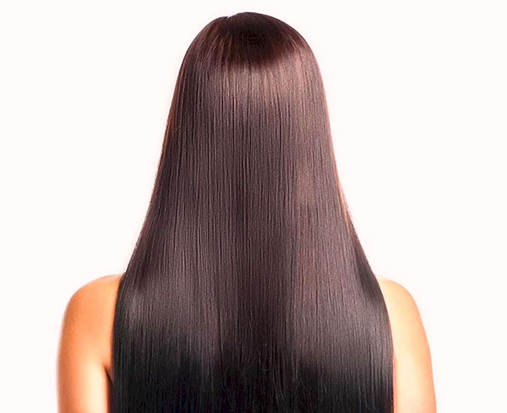 Brunetten mit langen Haaren hinten