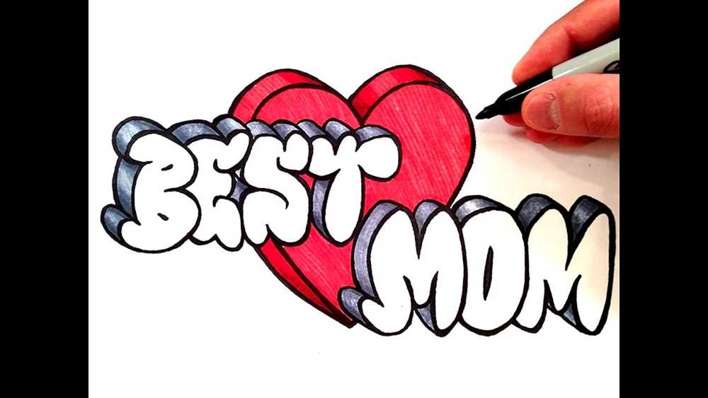 Graffiti auf Papier mit Bleistift