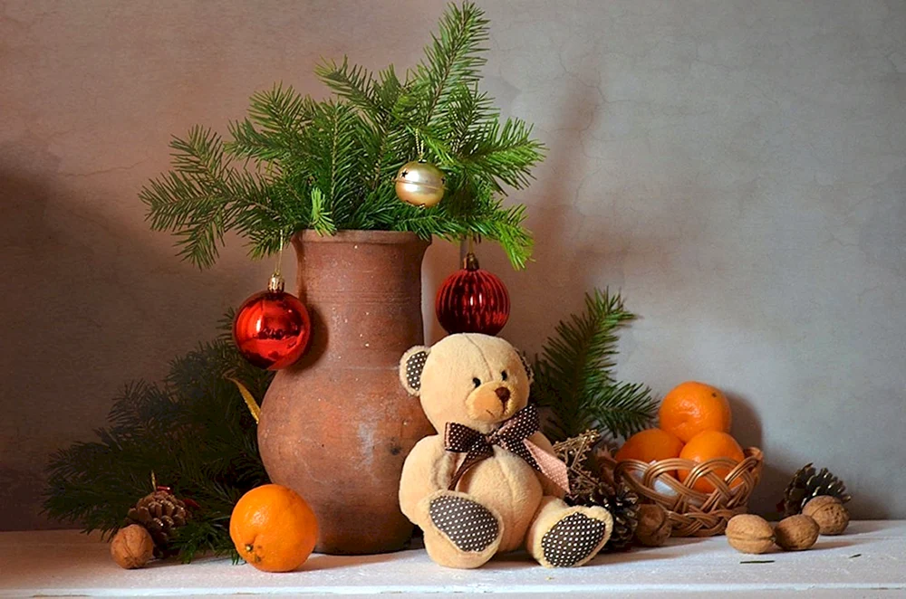 Schönes Neujahrsstillleben