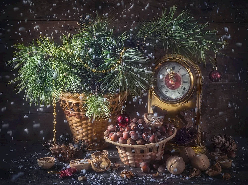Schönes Neujahrsstillleben