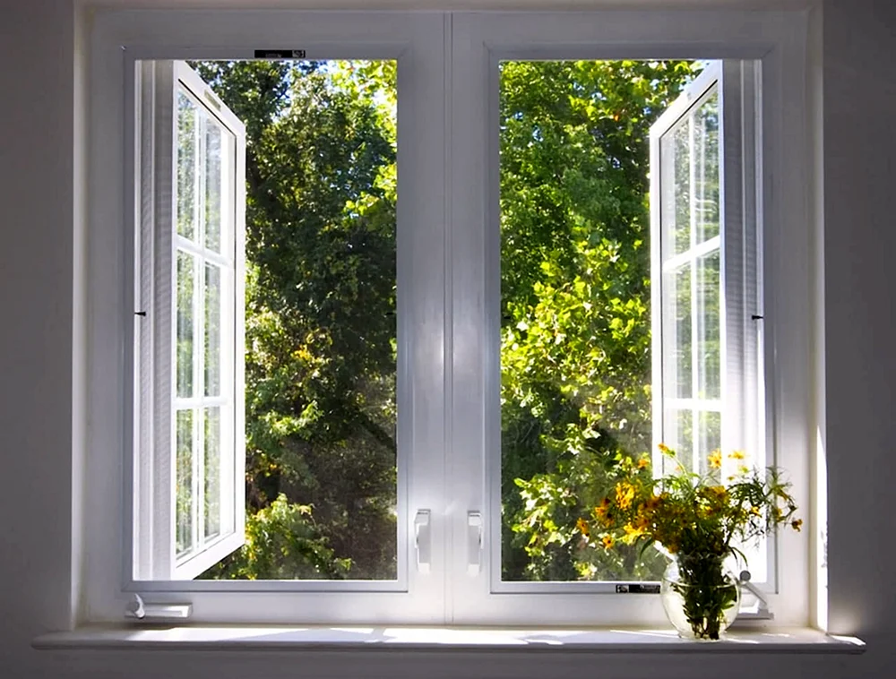 Fenster. Rehau Panoramaverglasung