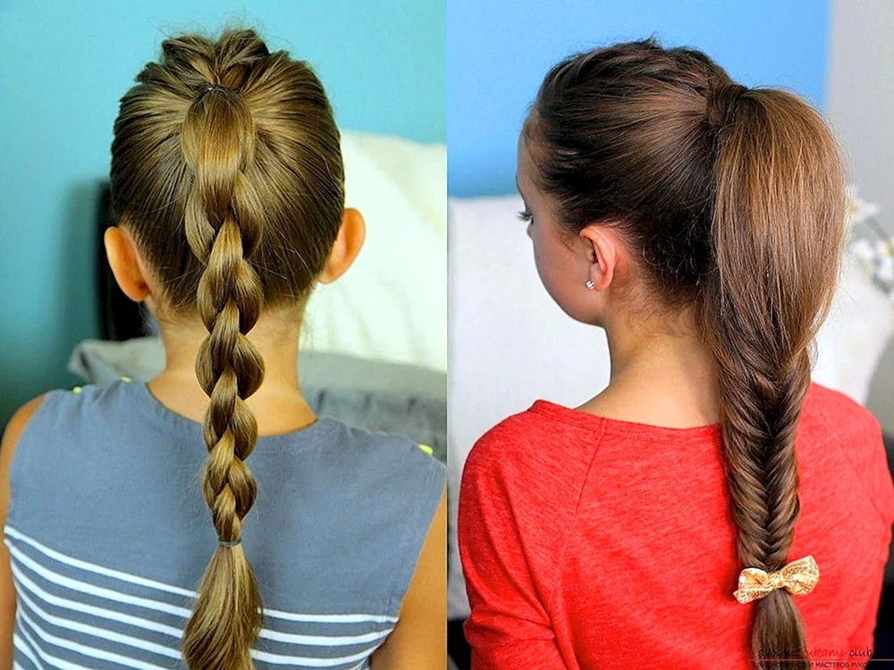 Schöne Frisuren für Mädchen. Mädchen
