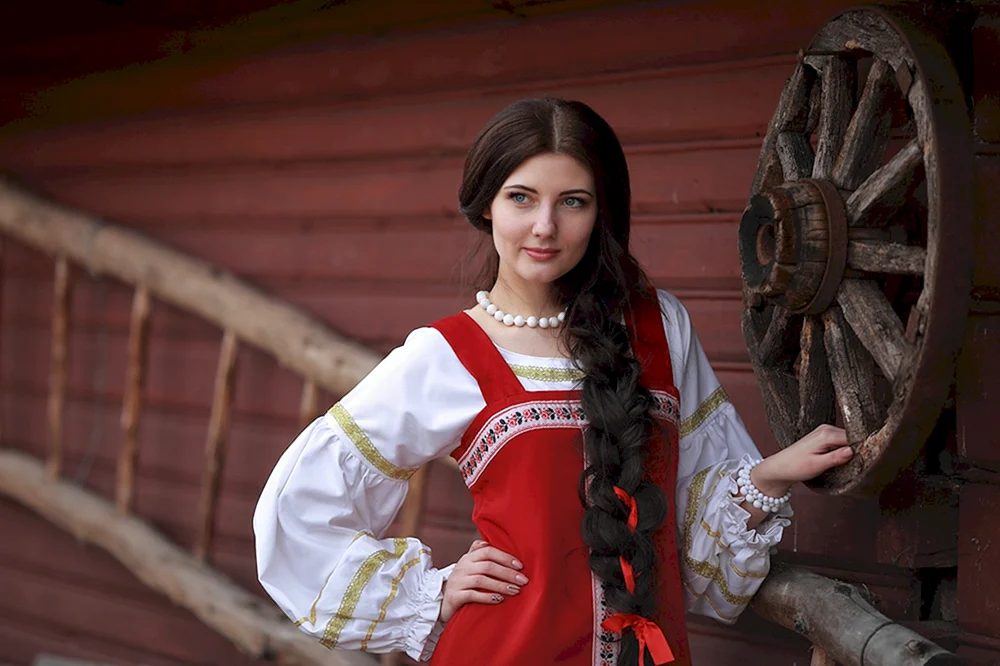 Schöne russische Mädchen