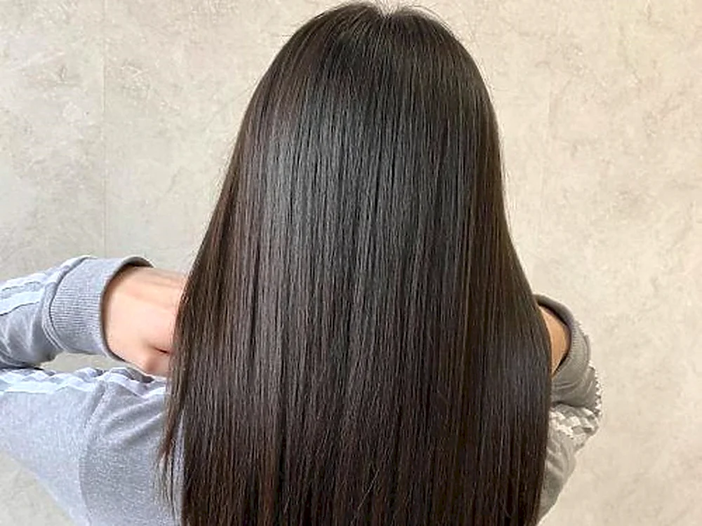 Forstfrisur auf langem Haar Lange Haare mit Pony
