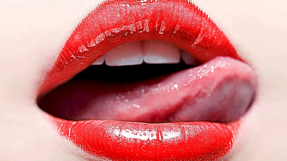 Schöne weibliche Lippen