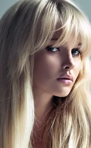 Schönes blondes Haar