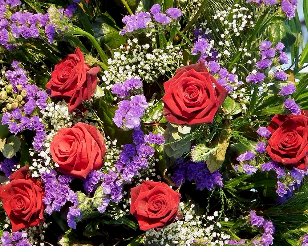 Bunte Blumen Strauß