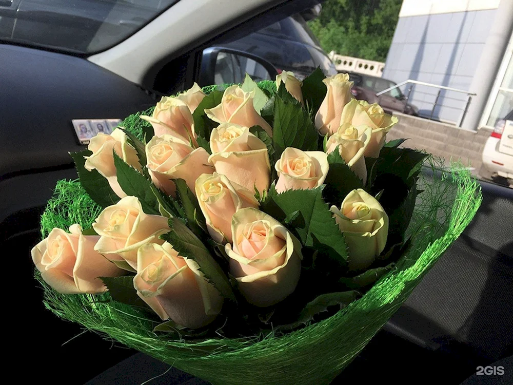 Rosen im Auto