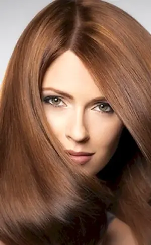 Schöne Haarfarbe