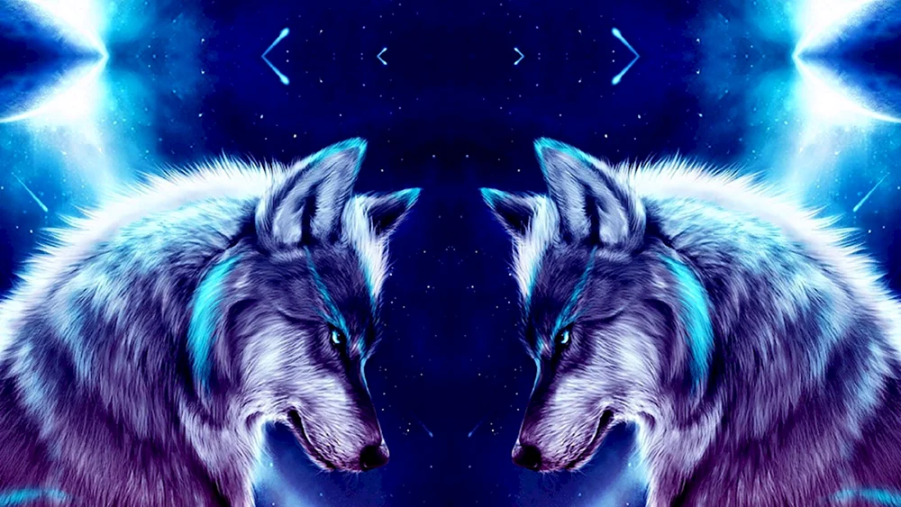 Schöner Wolf