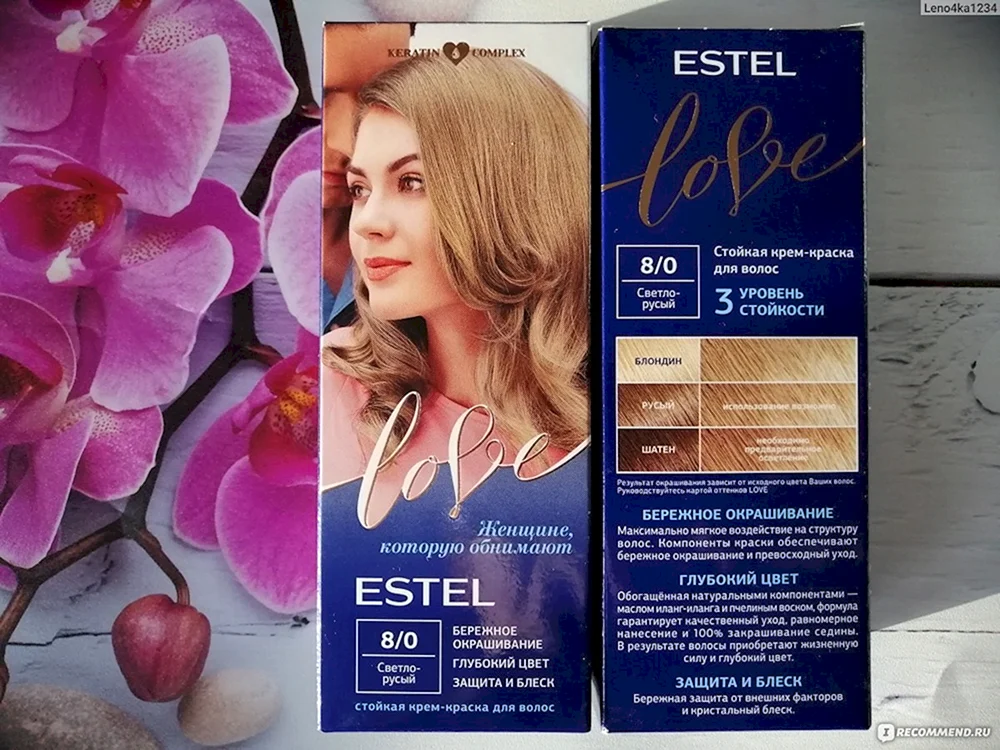 Estel Love hair dye palette 7 1 color