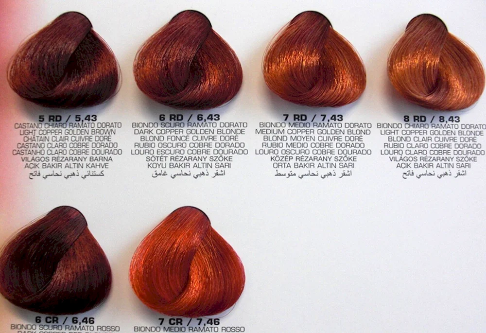 Estel rote Haarfarbe Palette