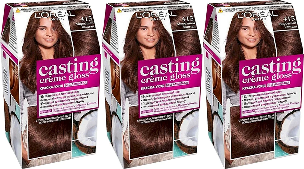 Loreal Casting Frostige Kastanie Färbung