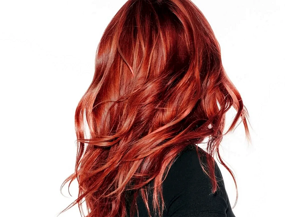 Rotes rotes Haar