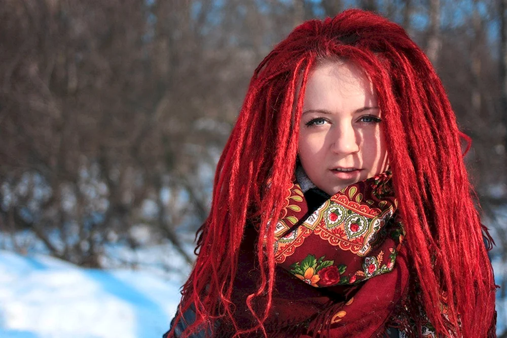 Rote Dreadlocks