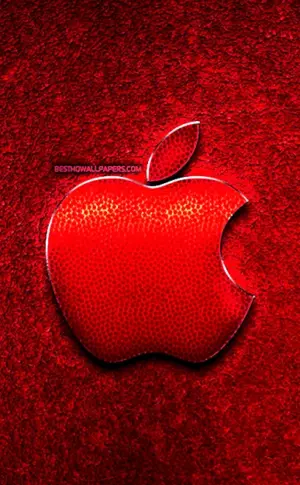 Roter Bildschirmhintergrund auf dem iPhone